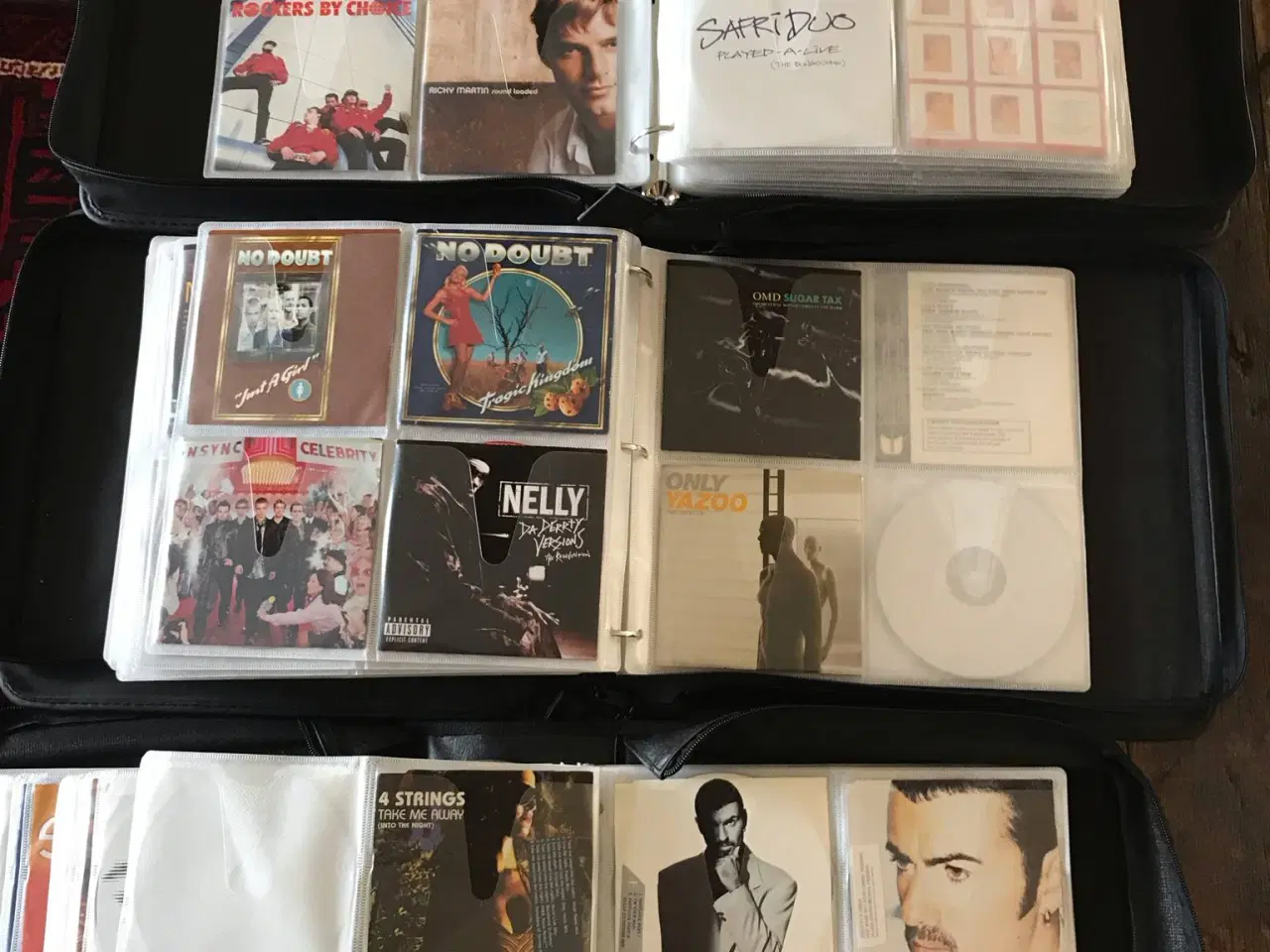 Billede 2 - 300 cd'er i 3 praktiske cd tasker 