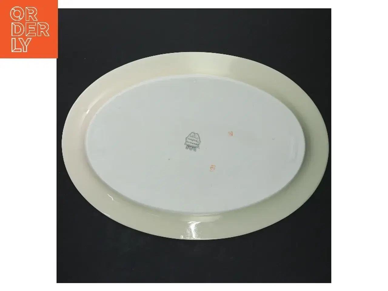 Billede 3 - Ovalt porcelænsfad med blomster fra KPM (str. Ø 26,5xØ 18,5 cm)