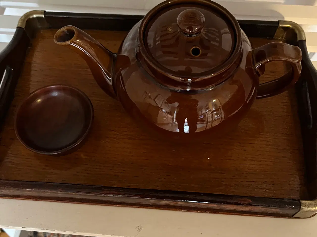 Billede 2 - Vintage bakke, 70'er tekande og lille træskål