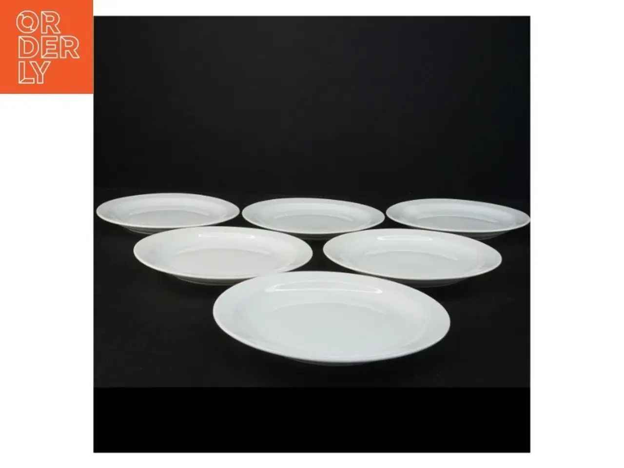 Billede 2 - Hvide middagstallerkener (str. 17 x 2 cm)