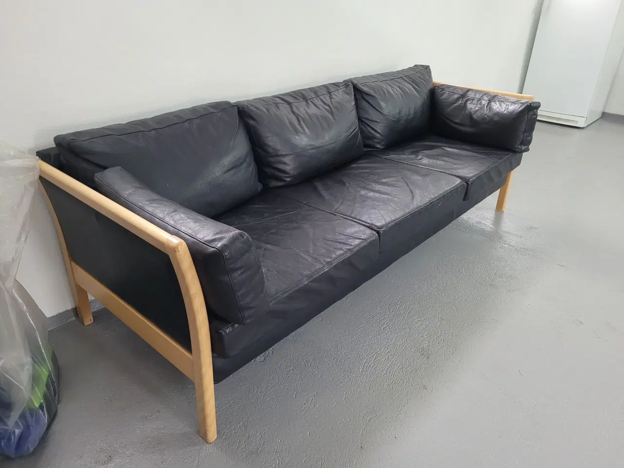 Billede 1 - 3 pers. lædersofa