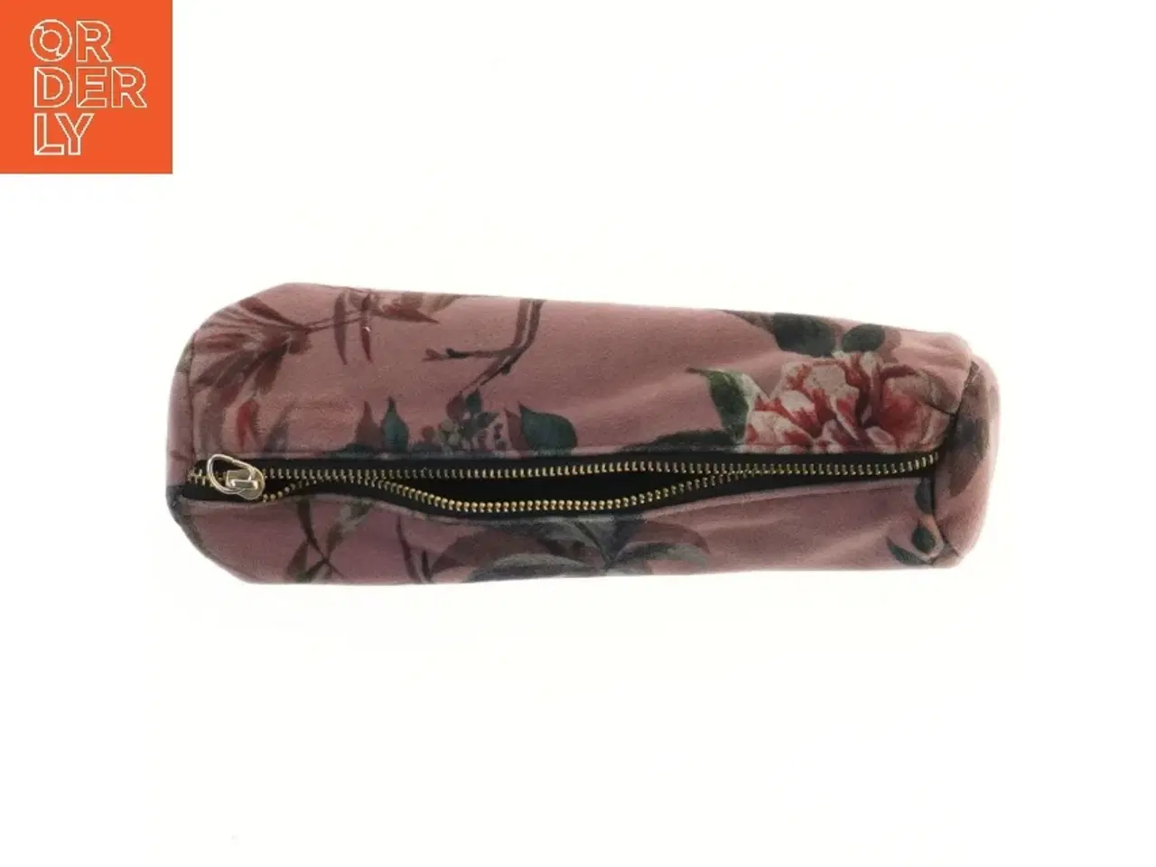 Billede 1 - Penalhus med blomstermønster (str. 22 cm)