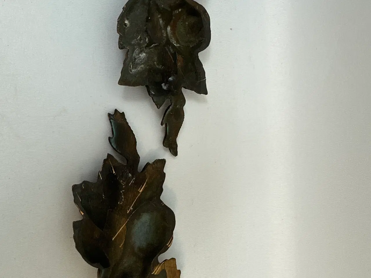 Billede 6 - 2 stk. vintage rose ornamenter I kobber