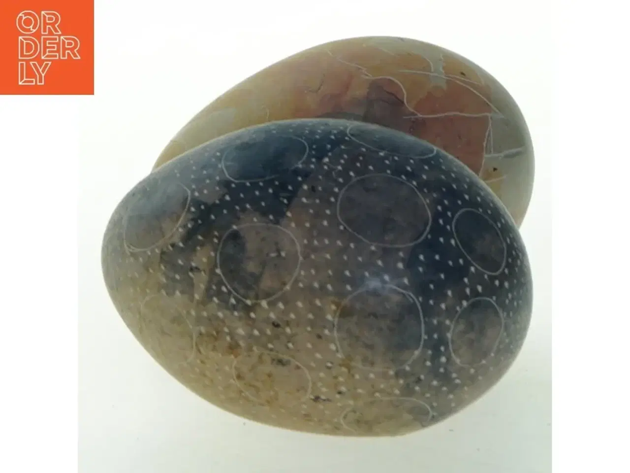 Billede 3 - Dekorative stenæg (str. 8 cm. 2 stykker)