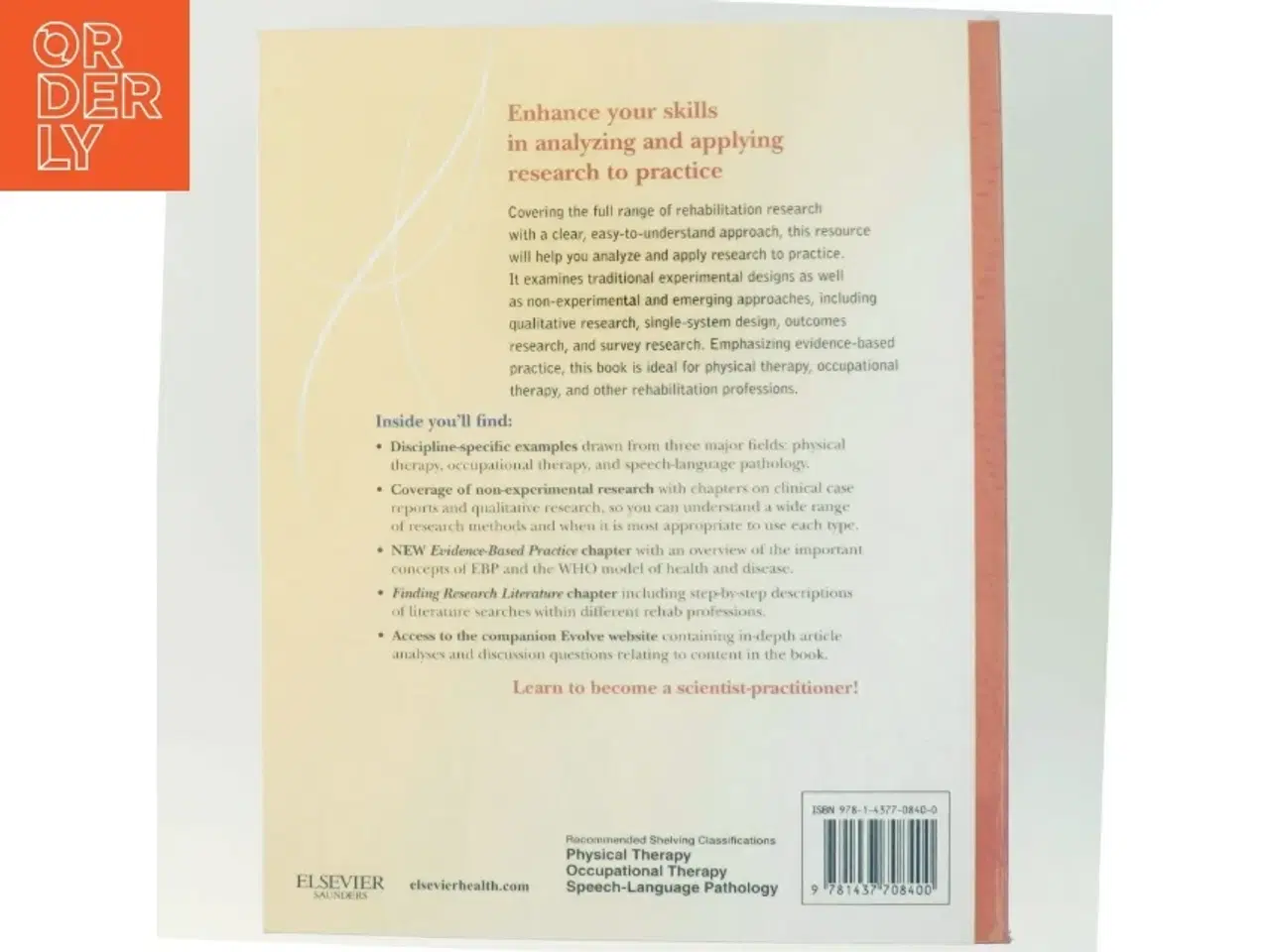 Billede 3 - Rehabilitation research : principles and applications (Bog)