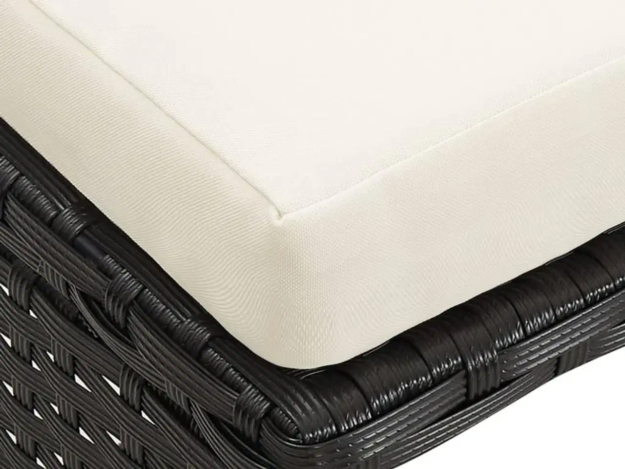 Billede 6 - Haveskamler 4 stk. med hynder polyrattan sort