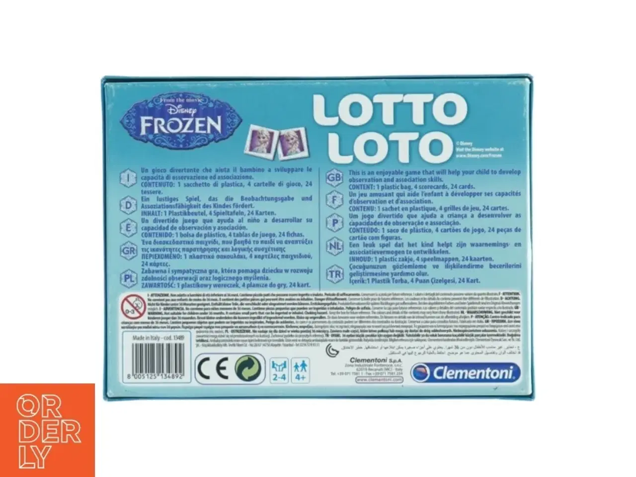 Billede 6 - Frozen lottospil fra Clementoni (str. 20 x 15 cm)