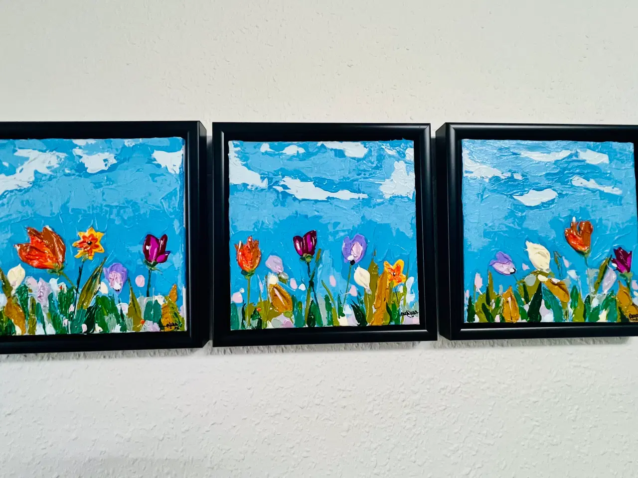 Billede 1 - Maleri med blomstermotiv