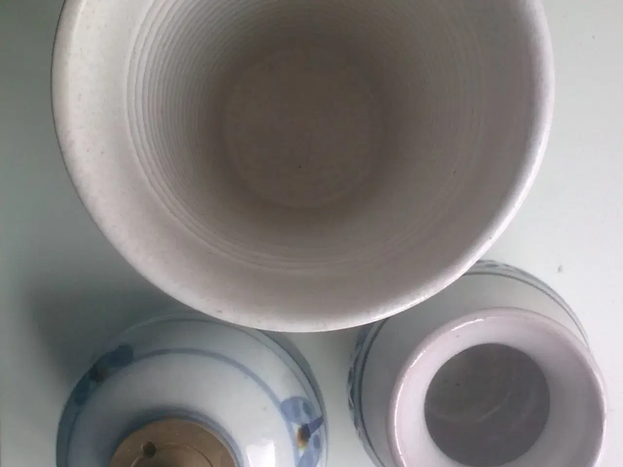 Billede 2 - MP signeret keramik 1970 ? lyseblå natur farver