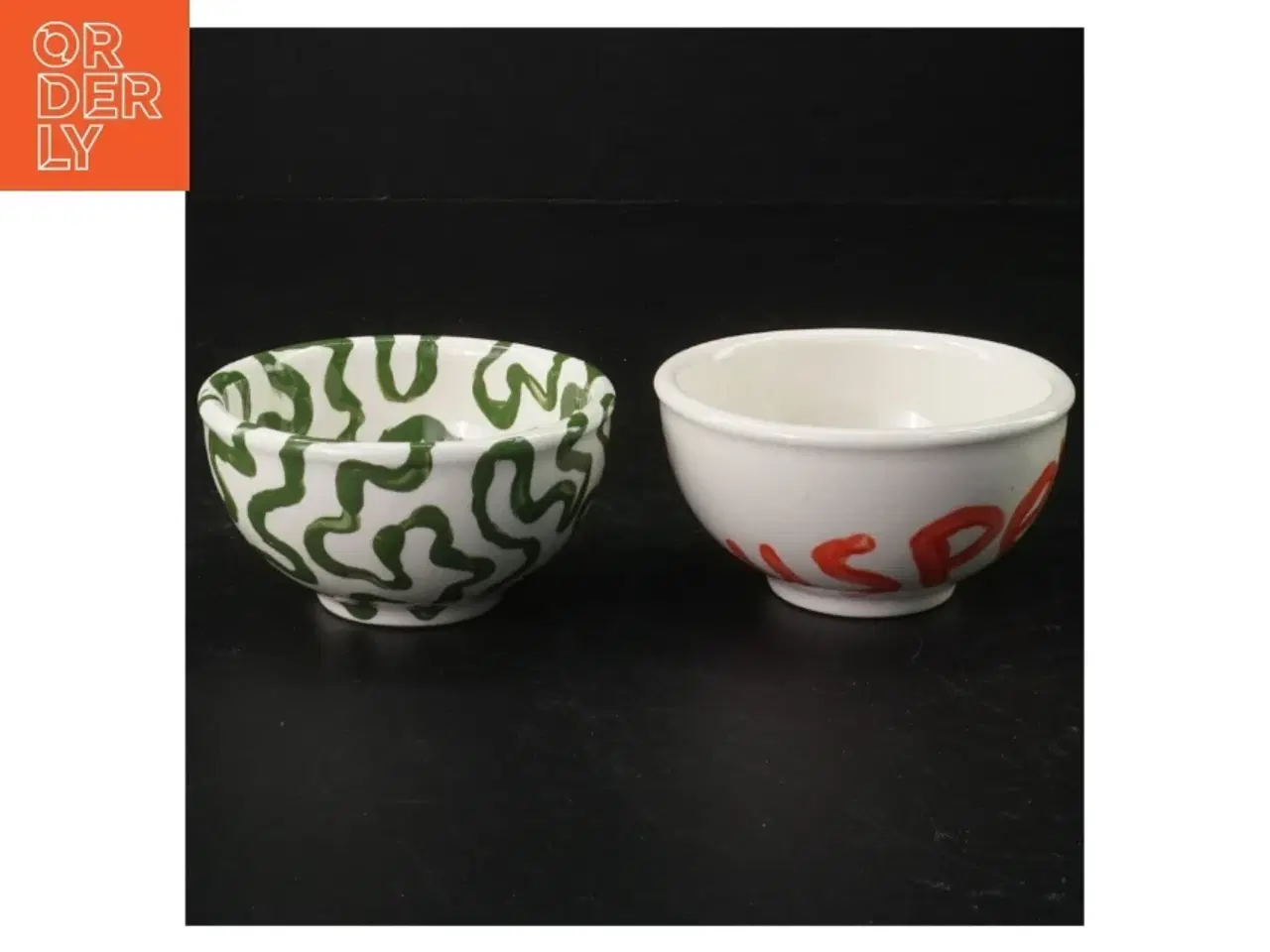 Billede 1 - Dekorative keramikskåle (str. Ø 9 cm)