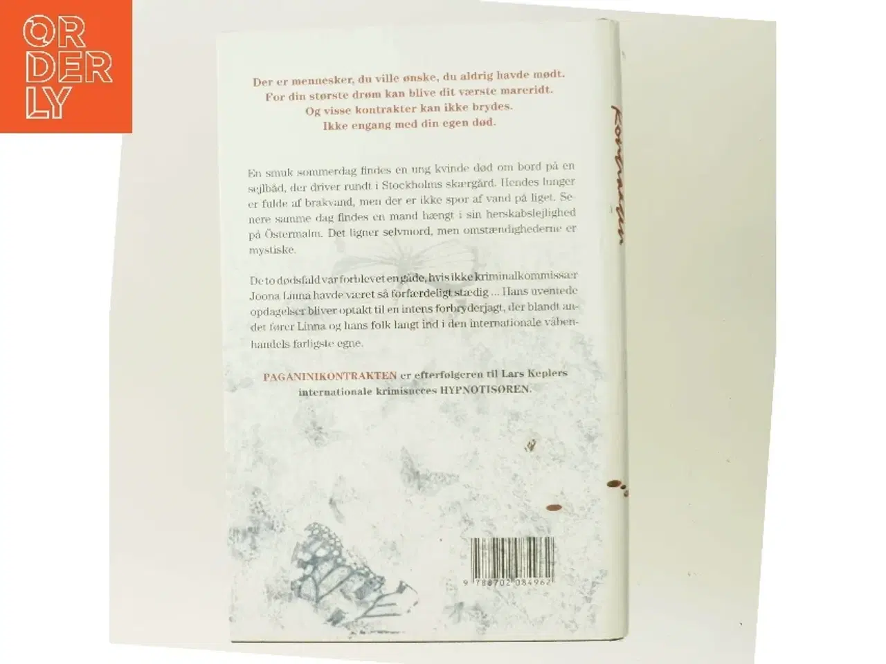 Billede 3 - Paganinikontrakten : Kriminalroman (Danish Language) af Lars Kepler (Bog)