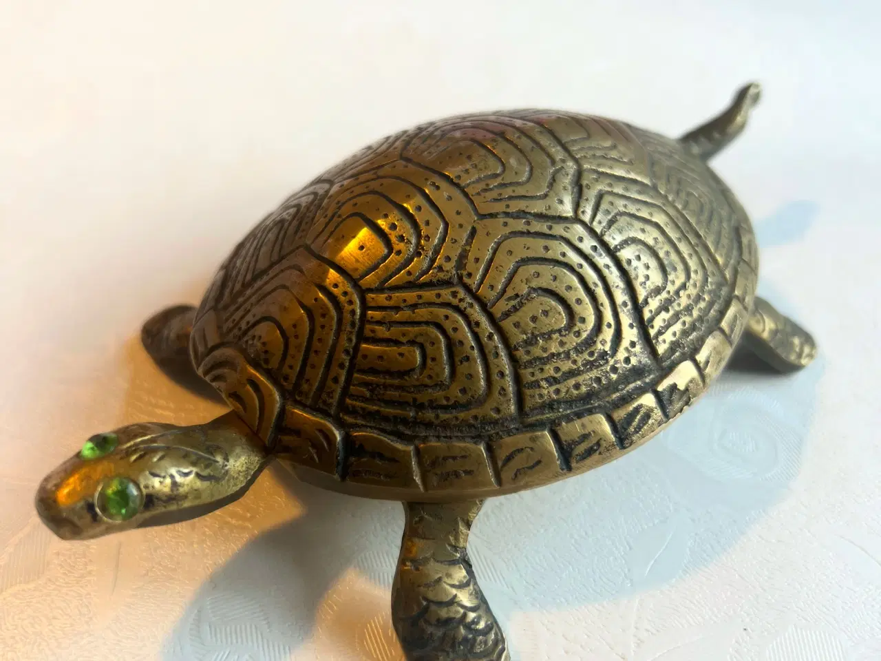 Billede 5 - Smuk gammel messing skildpadde 