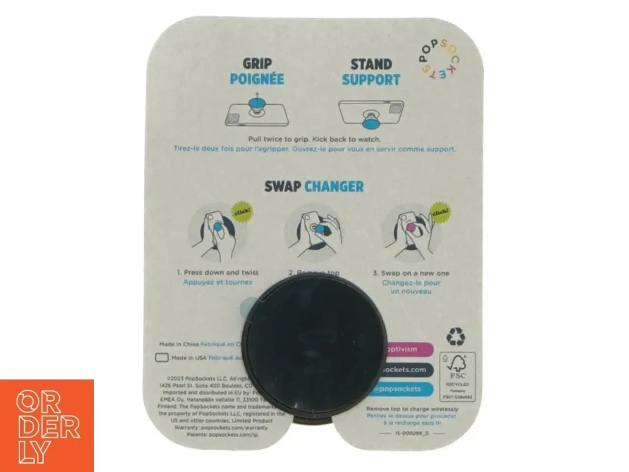 Billede 2 - PopSockets PopGrip fra 7 Days (str. 4 cm)