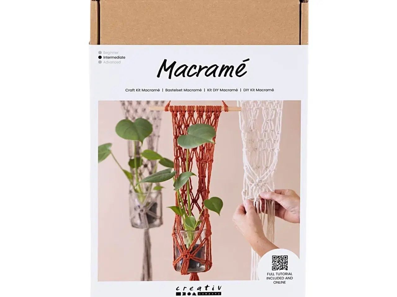 Billede 1 - DIY Macramé Kit til Blomsterophæng - Alt inklusiv