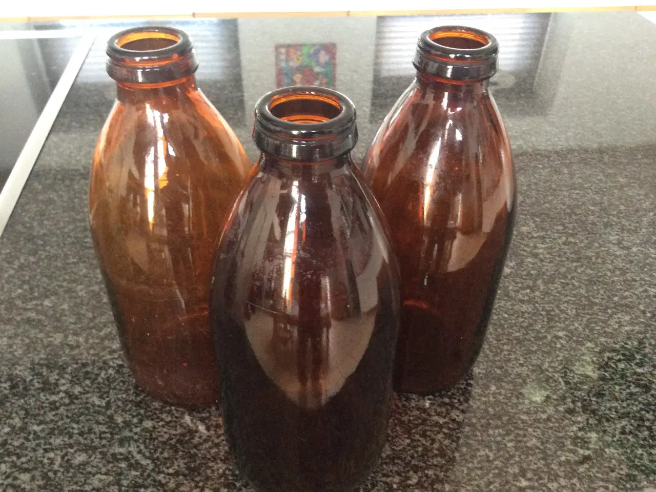 Billede 1 - Gamle brune mælkeflasker