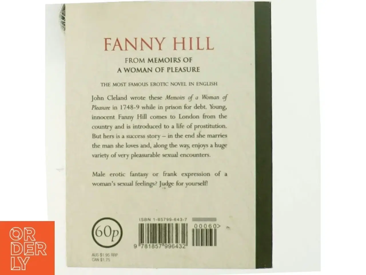 Billede 3 - Fanny Hill af John Cleland (Bog)