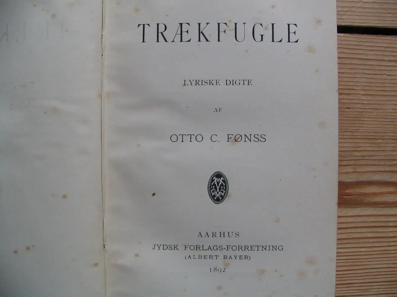 Billede 3 - Otto C. Fønss. Trækfugle. fra 1892