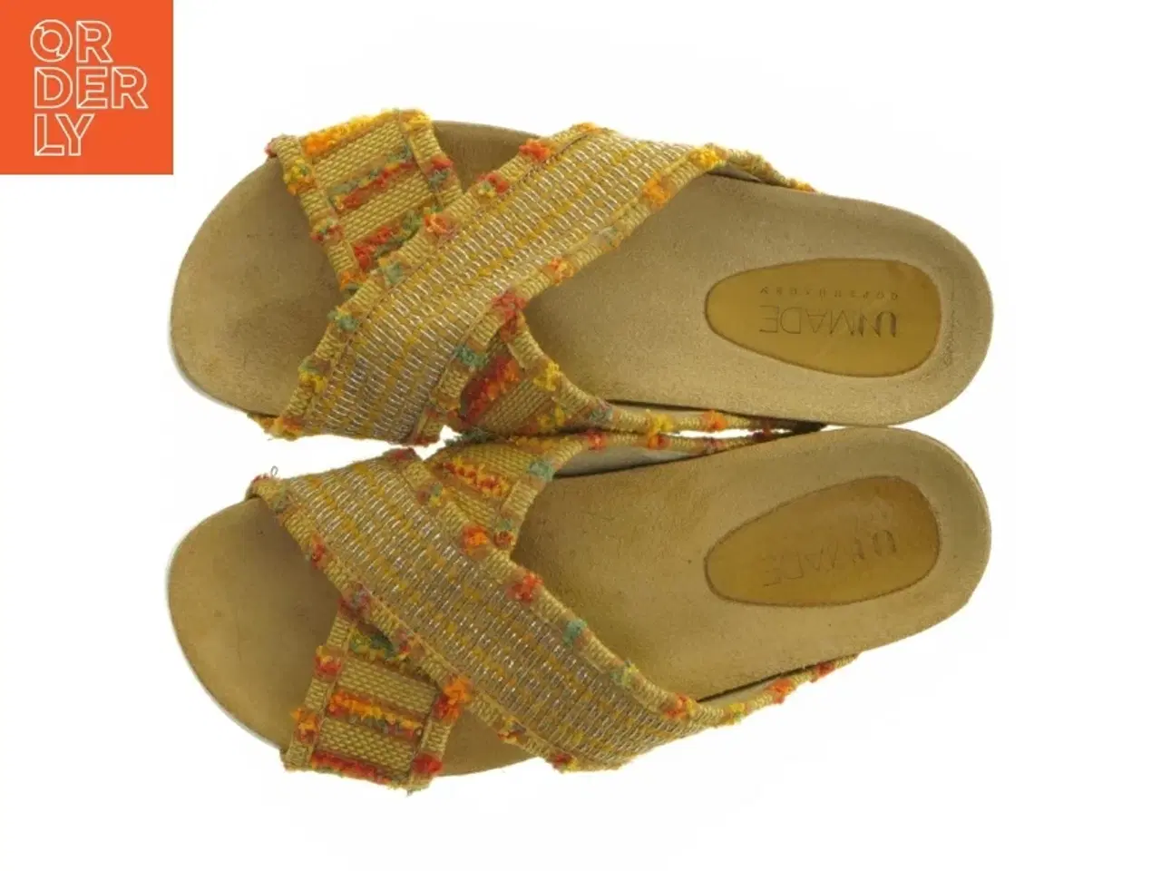 Billede 4 - Farverige stof sandaler fra Unmade (str. 37)