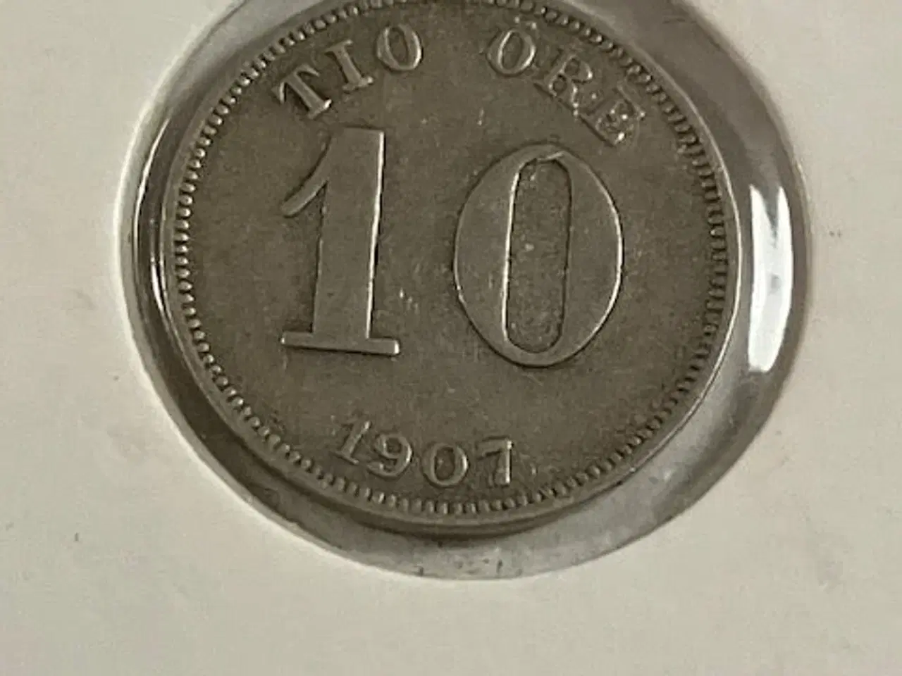 Billede 1 - 10 øre 1907 Sverige