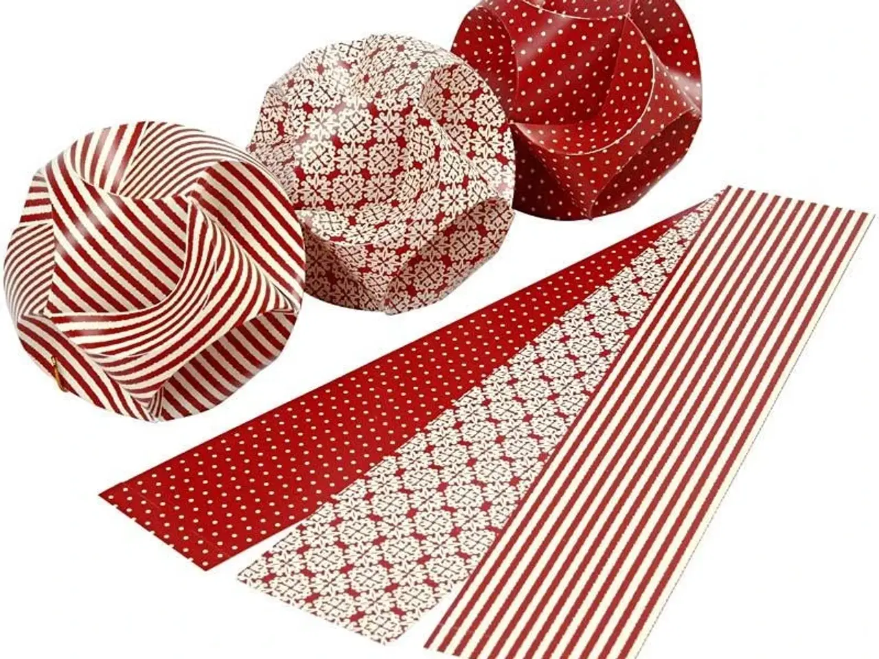 Billede 1 - Click ornamenter, diam. 9 cm, str. 5,5x28,4 cm, 9sæt/ 1 pk.