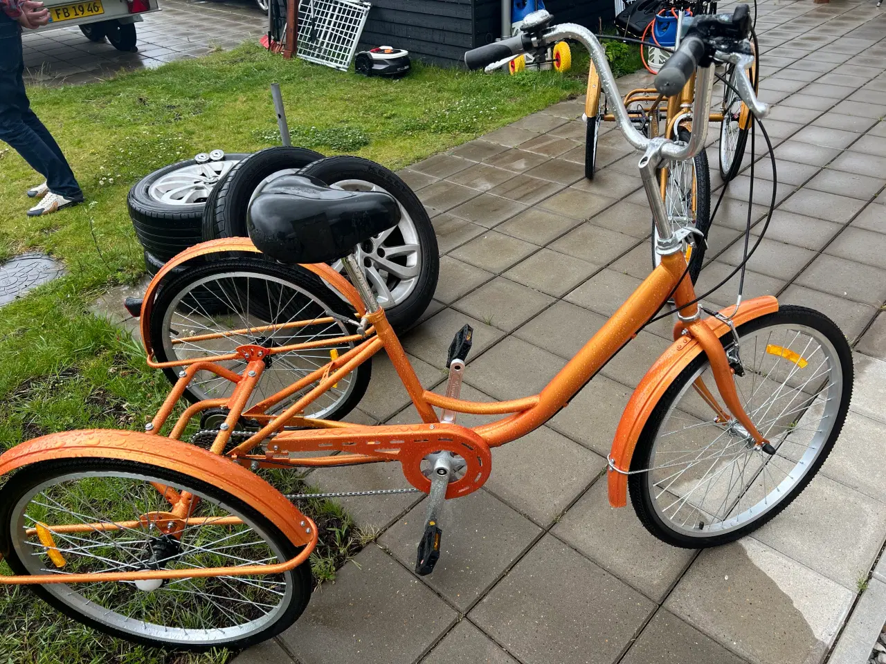 Billede 2 - 3 hjulet cykel m/ 6 udv gear og kurv bagpå