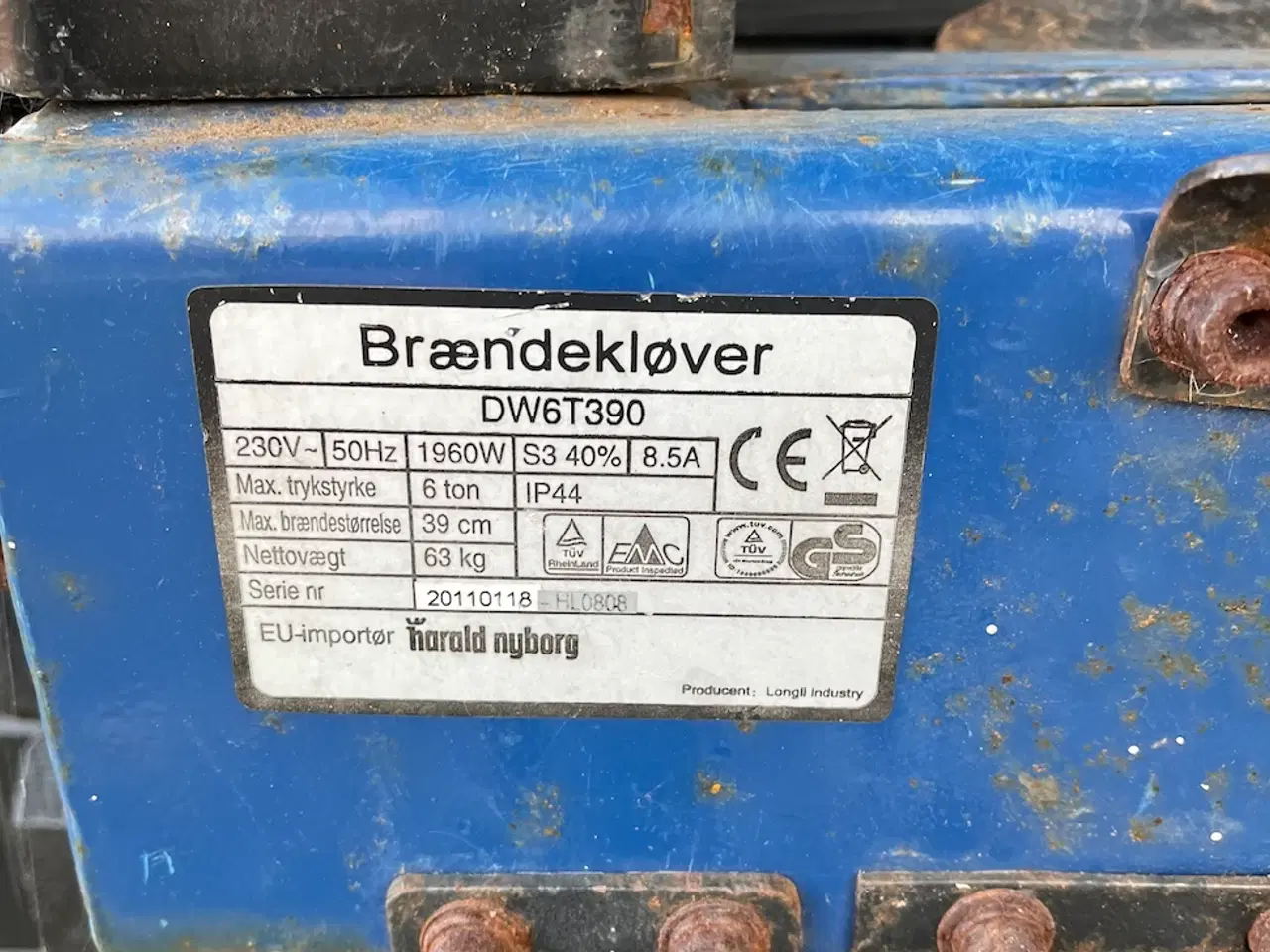 Billede 3 - Brændekløver 5-6 ton