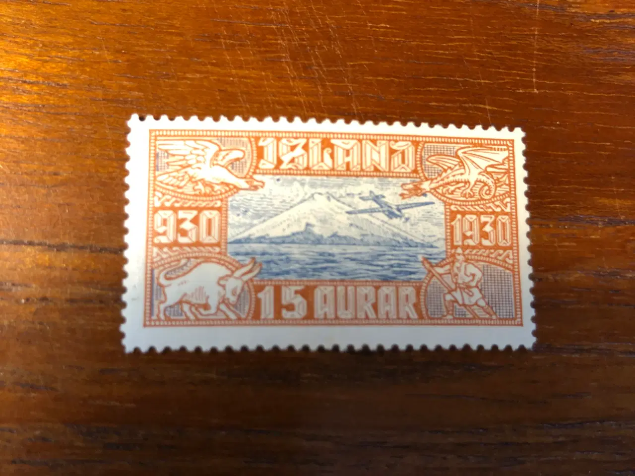 Billede 1 - Frimærker. Island Altingsjubilæum luftpost 1930