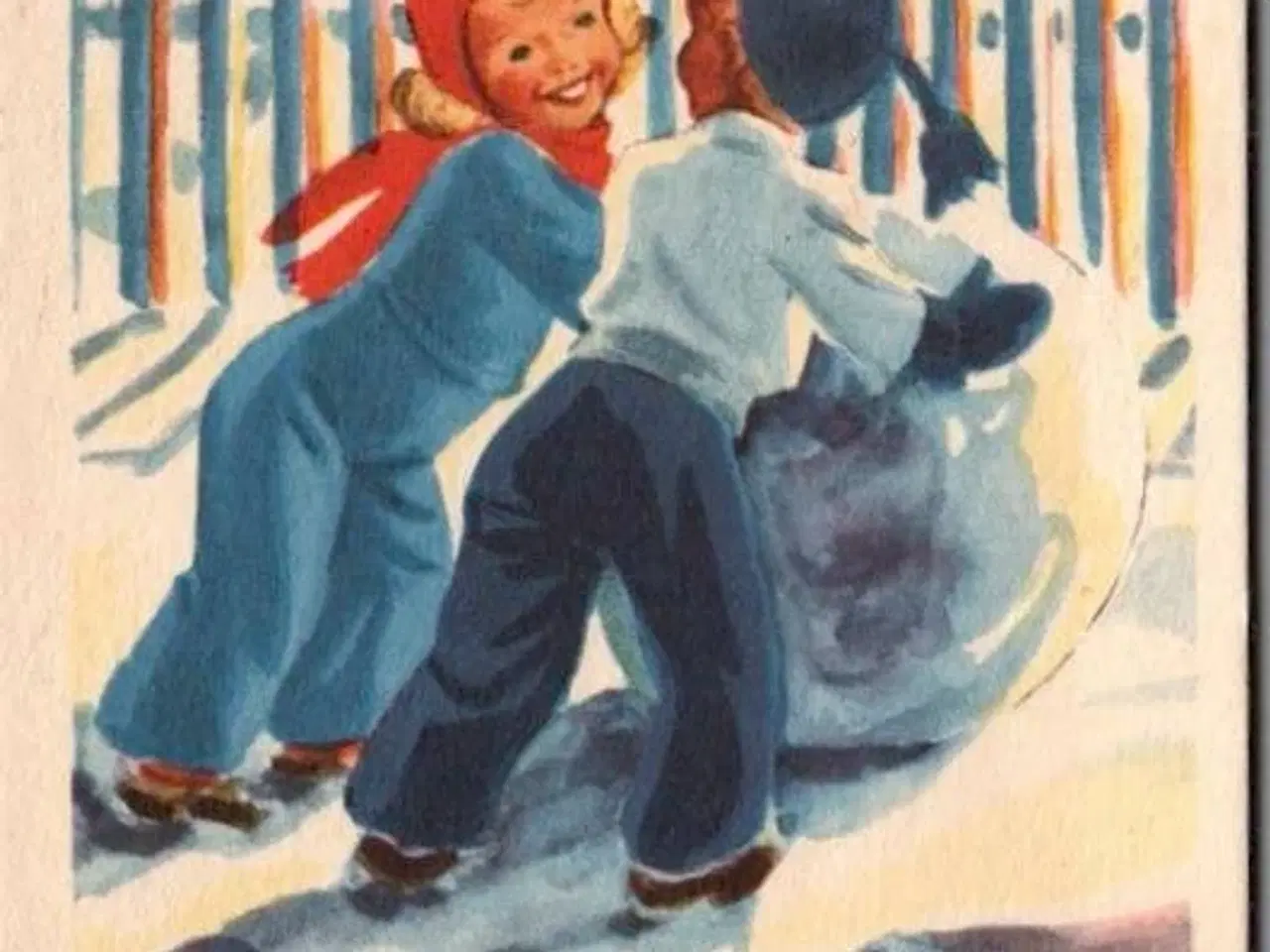 Billede 1 - Illa - Glædelig Jul - Eneret Serie 459 - Postkort -  Brugt