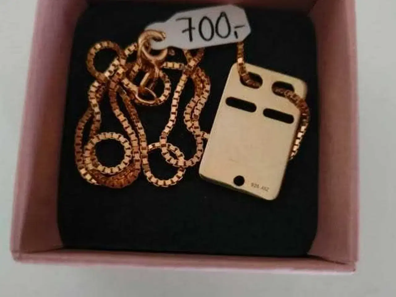 Billede 2 - ny/ubrugt fint lille 925 forgyldt sterling sølv