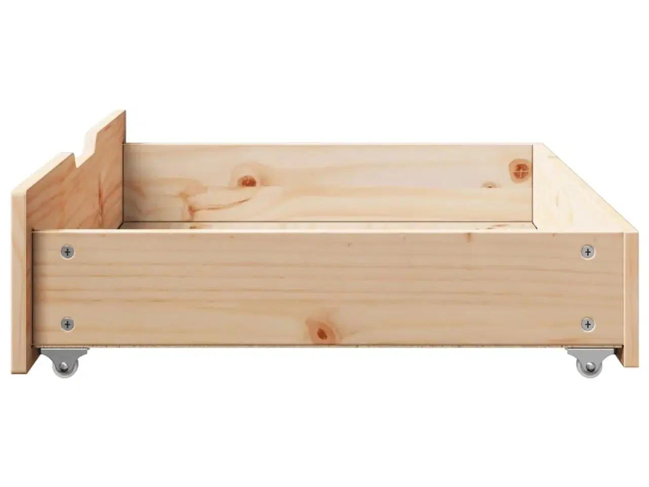 Billede 5 - Sengeskuffer med hjul 2 stk. 80x55x17 cm massivt fyrretræ