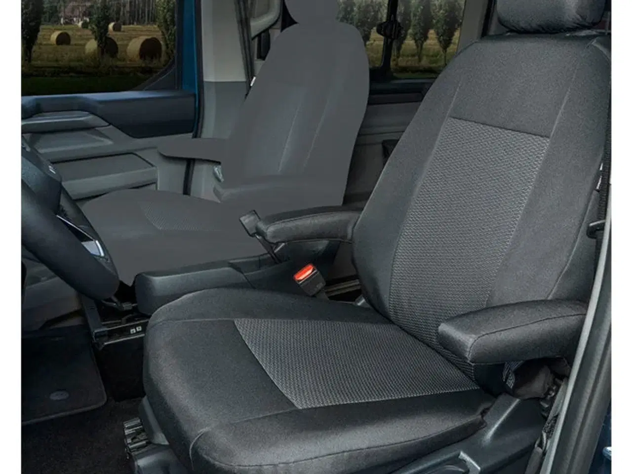 Billede 1 - Sædeovertræk førerside 2xarmlæn Transit Custom,T7 2024-