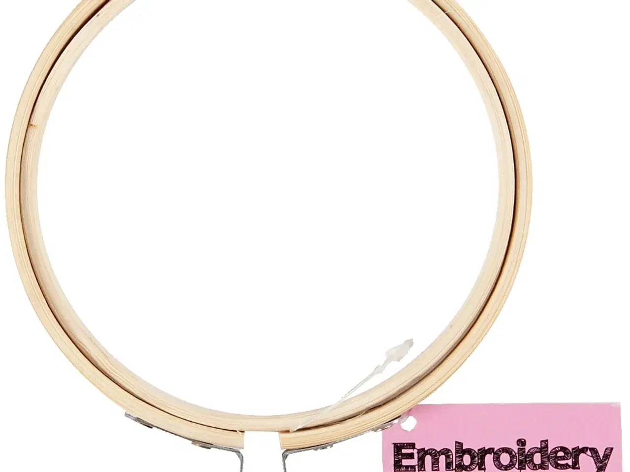 Billede 1 - Broderiramme 10 cm - Holdbar træ og metal