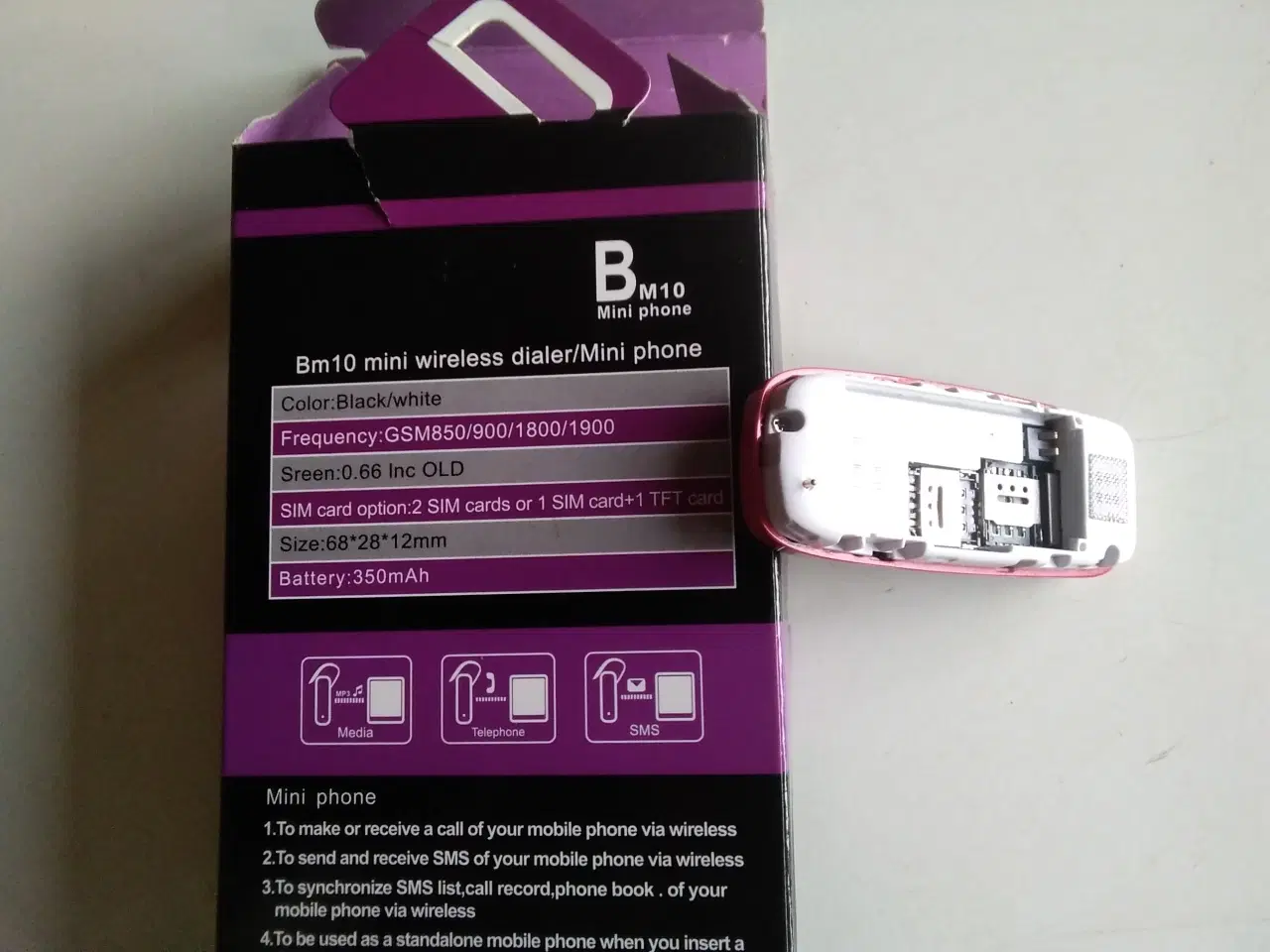 Billede 2 - Fejlkøb Ny mini Byt m Gold folde Smartphone Fejlfr