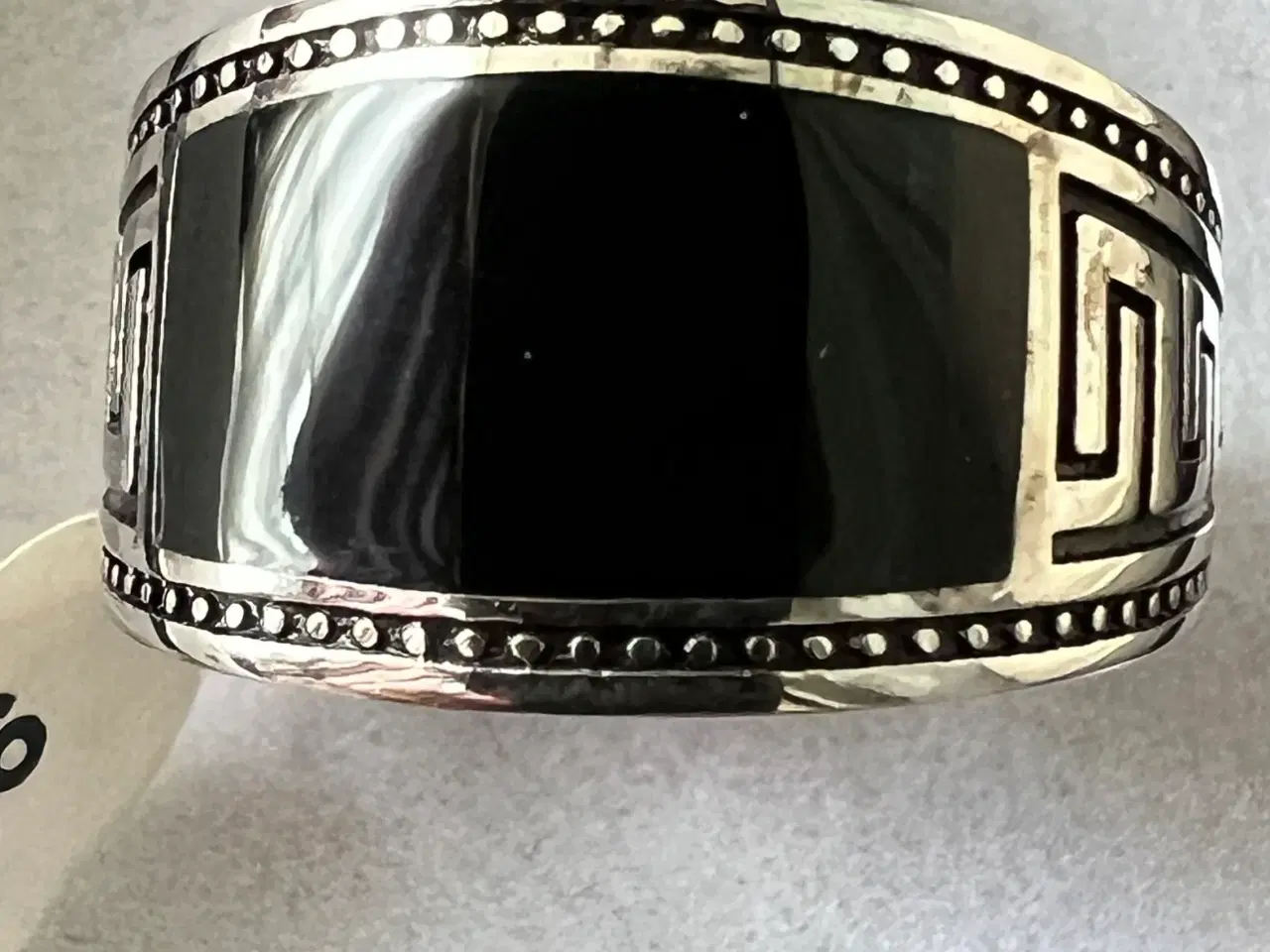 Billede 5 - Sølv ring med sort sten