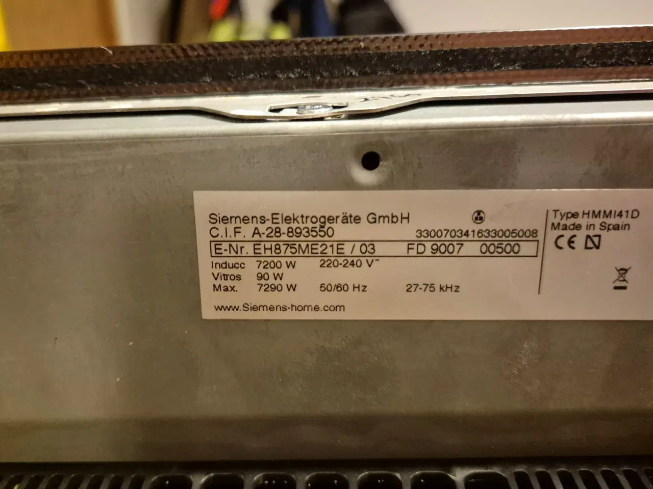 Billede 3 - Siemens Induktions kogeplade