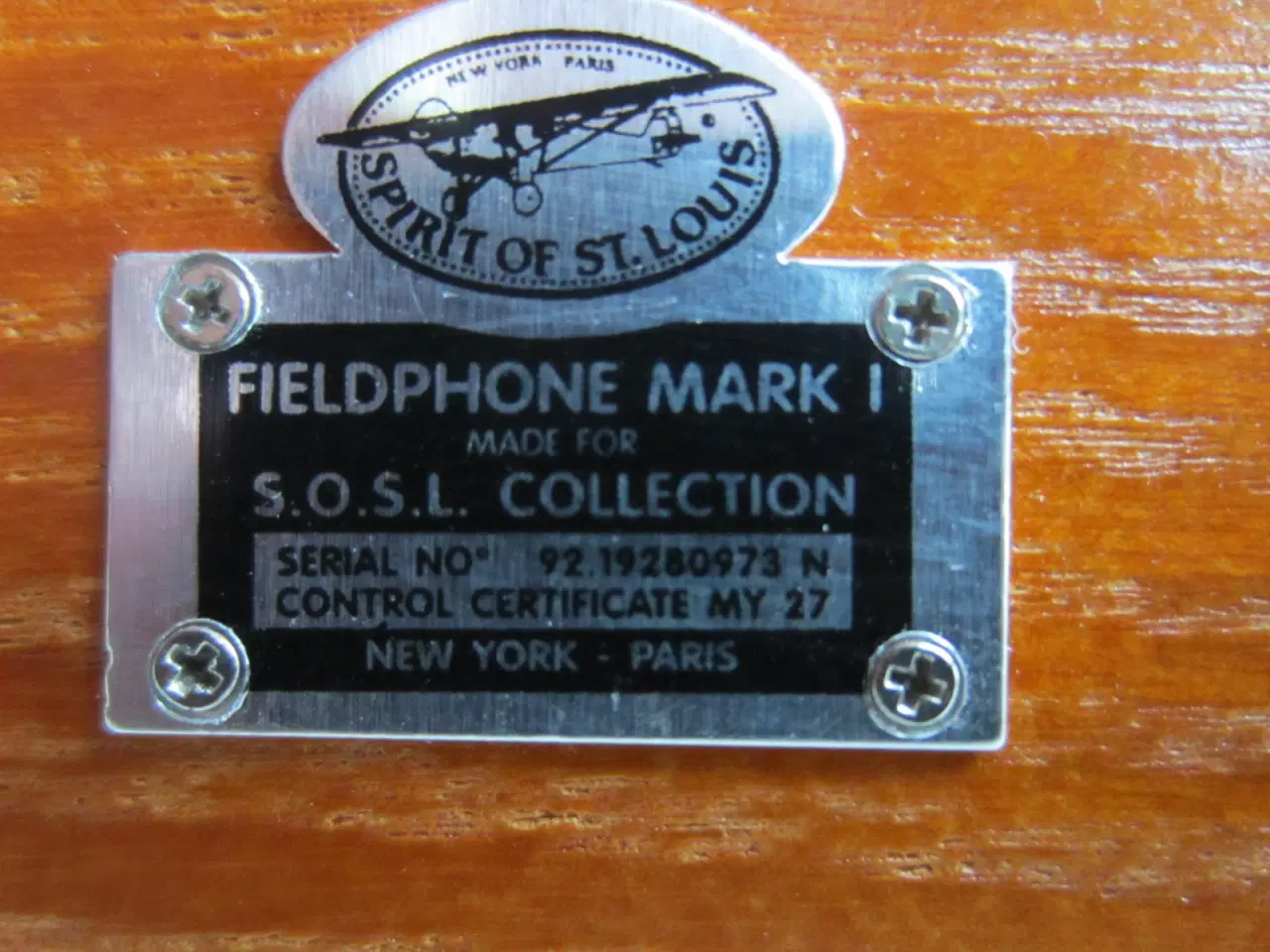 Billede 2 - Spirit of St. Louis FieldPhone Mark 1