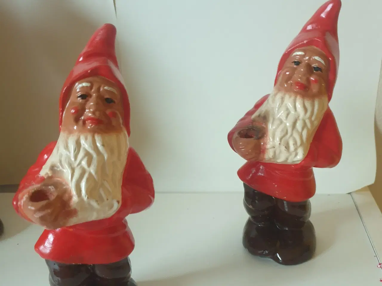 Billede 7 - 4 Antikke Store Nisser i Rødler