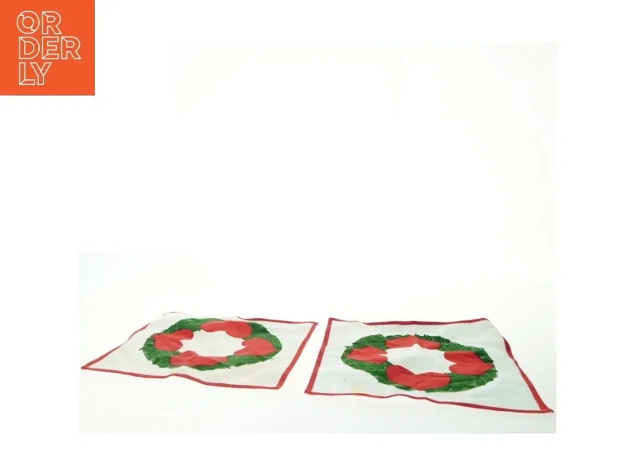 Billede 2 - Juleduge med hjerte design (str. 27x26 cm)