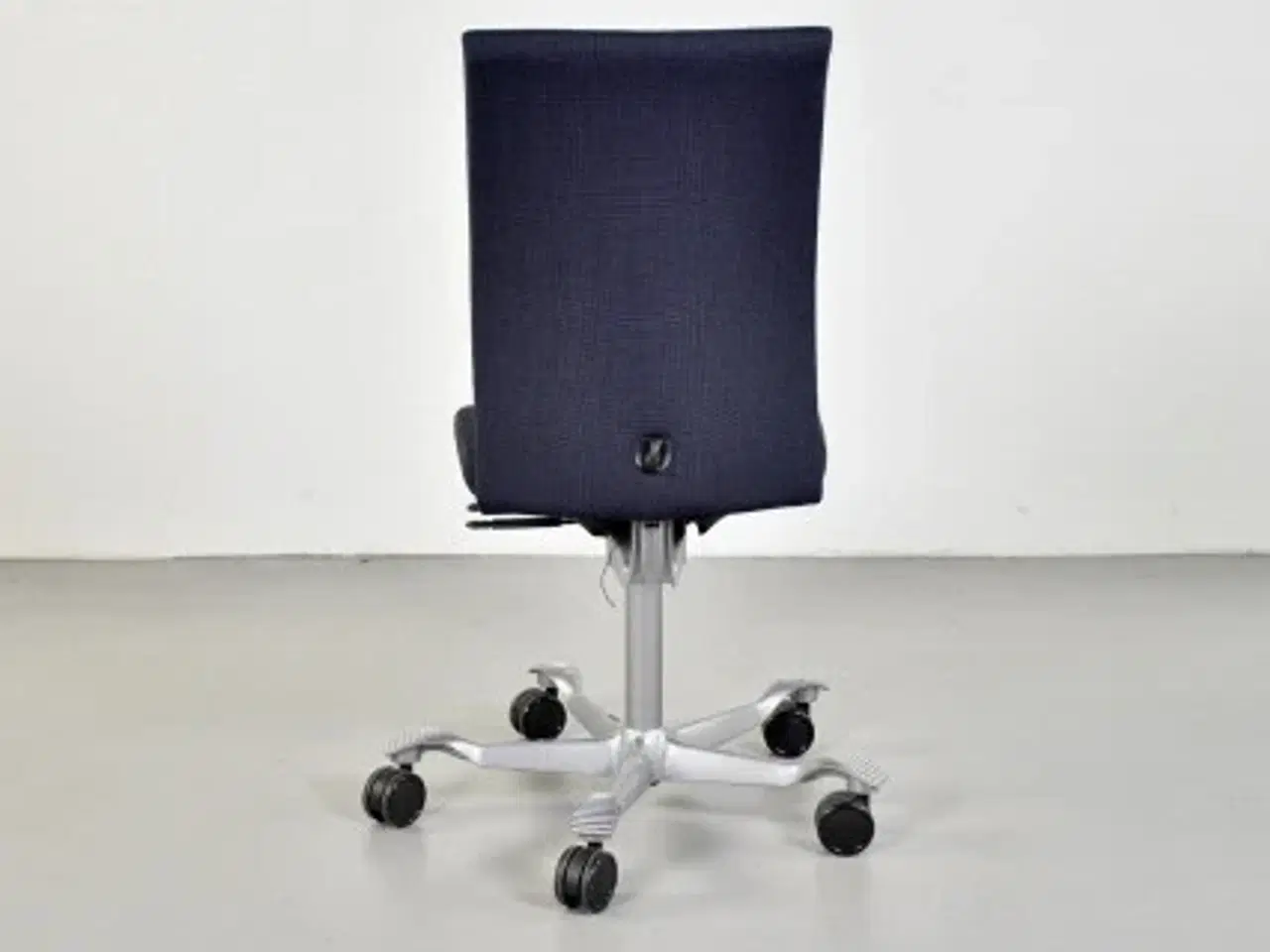 Billede 3 - Häg h04 4400 kontorstol med sort/blå polster og gråt stel