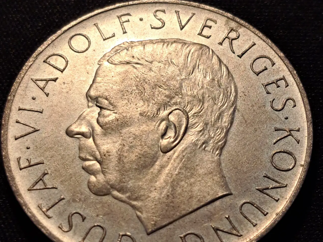 Billede 2 - Sverige 5 kroner 1952 i sølv