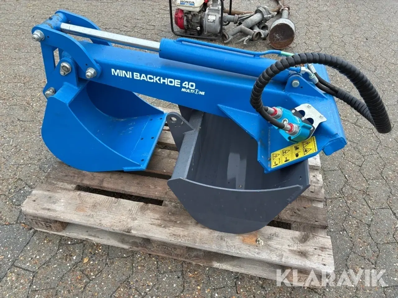 Billede 8 - Skovle til lille traktor MultiOne Mini backhoe 40