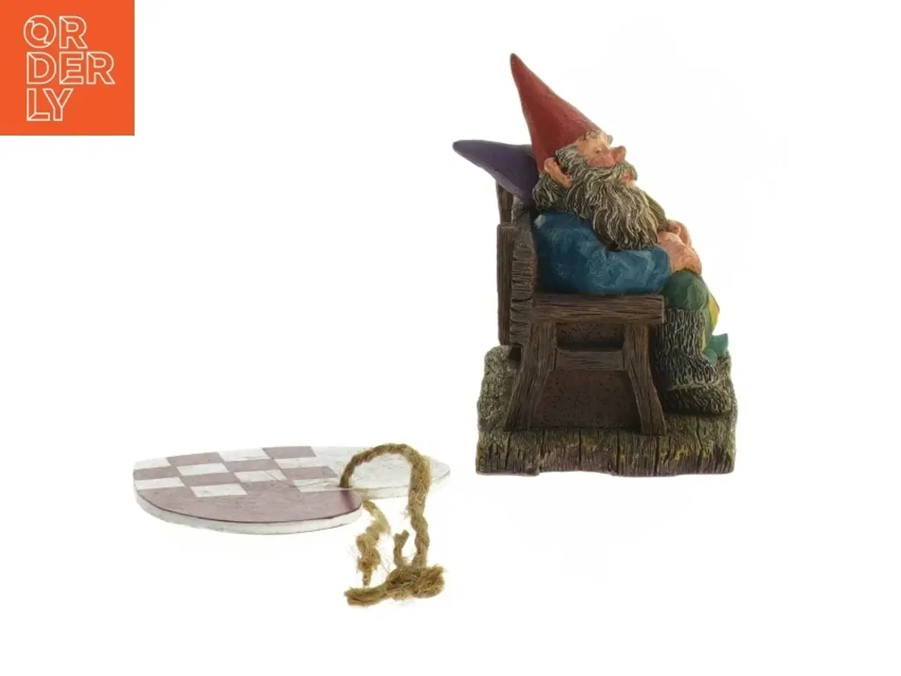 Billede 6 - Dekorativ figurpar af nisser fra gnomes (str. 11x9 cm)