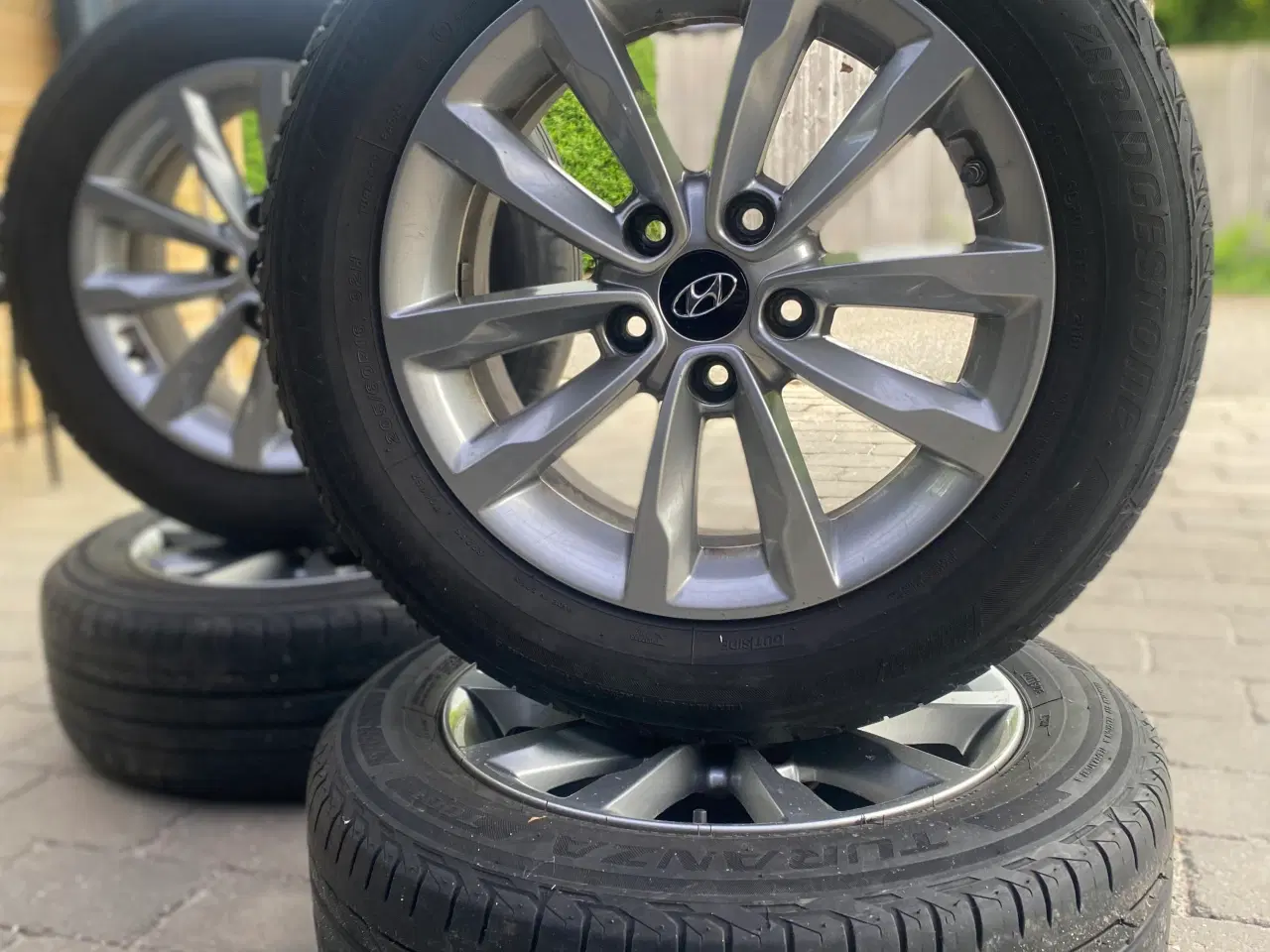 Billede 2 - Originale Hyundai hjul 16” med Tpms og sommerdæk 