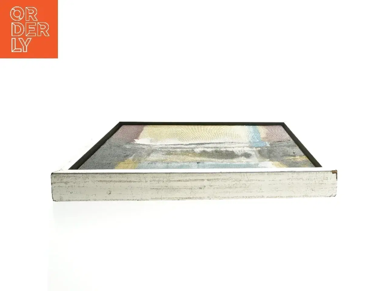 Billede 2 - Abstrakt maleri i ramme (str. 34x34 cm)