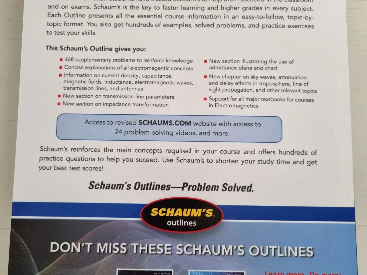 Billede 2 - Schaums outlines Electromagnetics