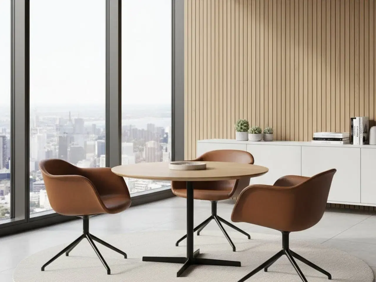 Billede 2 - Muuto Fiber Armchair – Cognac Læder