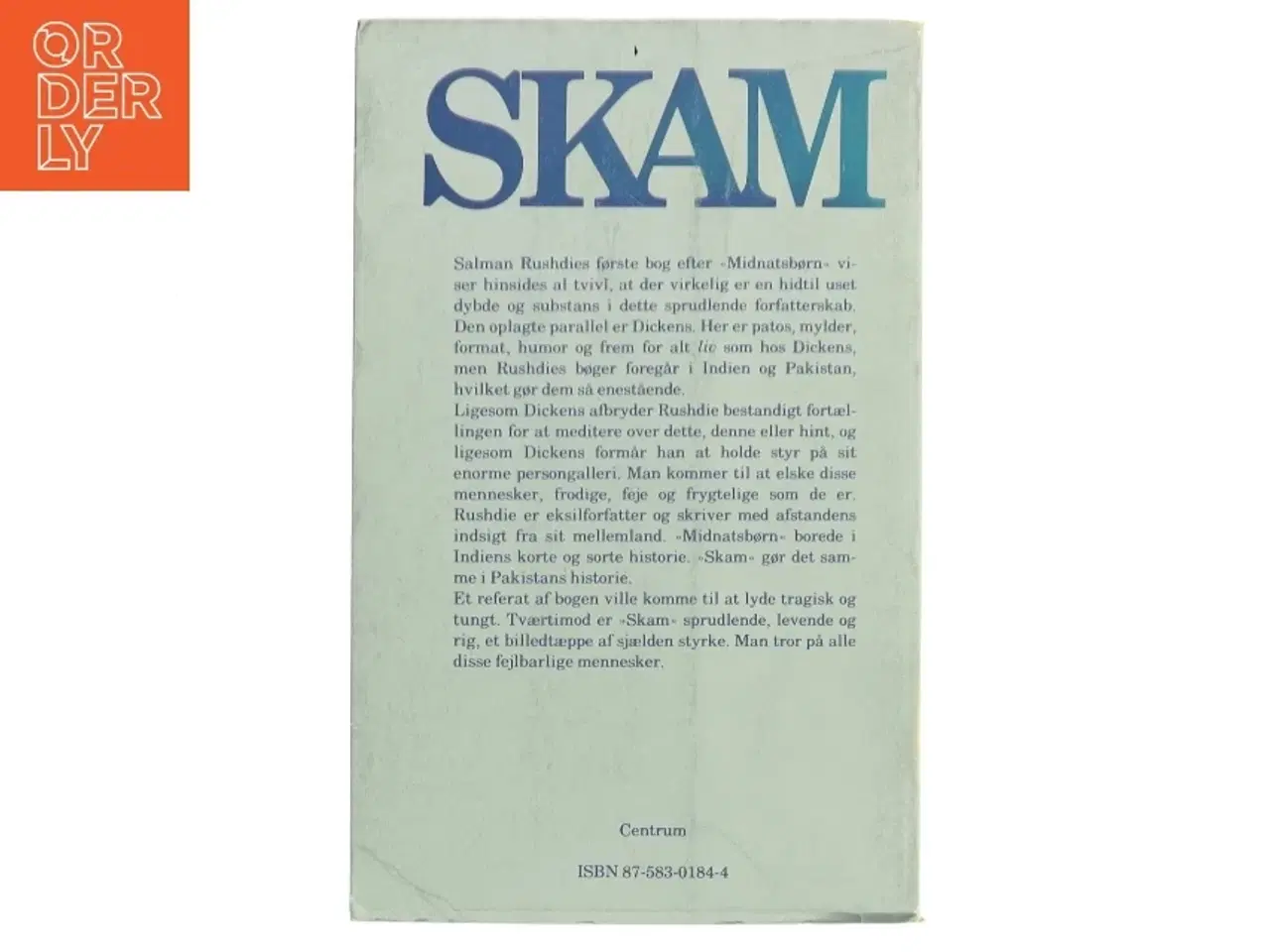 Billede 2 - Skam af Salman Rushdie (Bog)