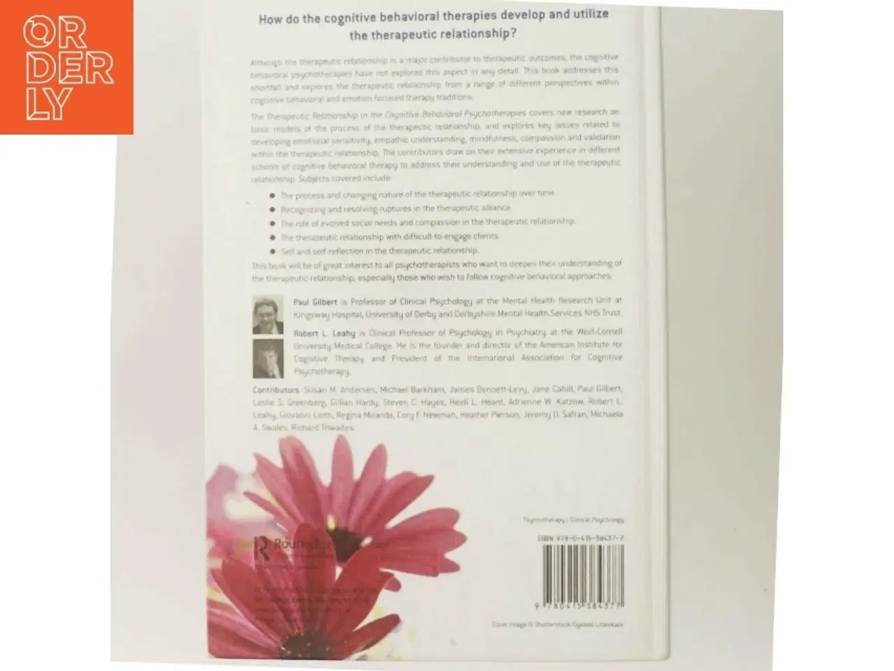 Billede 3 - The therapeutic relationship in the cognitive behavioral psychotherapies (Bog)