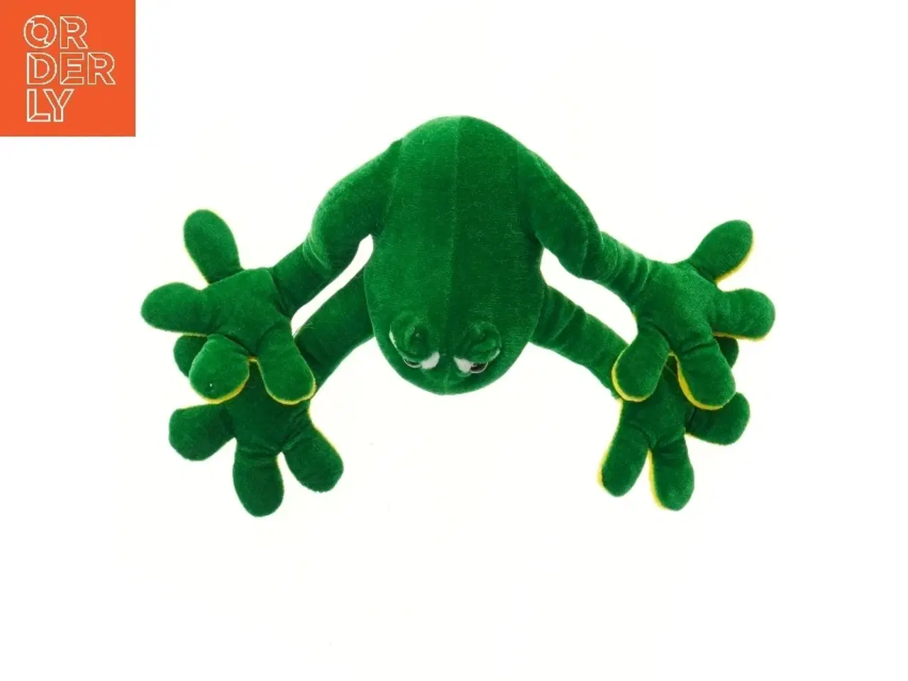 Billede 3 - Grøn frø plysdyr (str. 33x14,5 cm)
