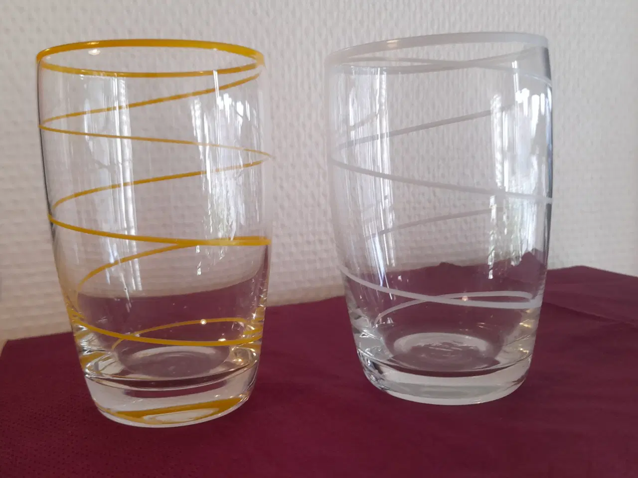 Billede 1 - Spiralglas Holmegård, 2 stk